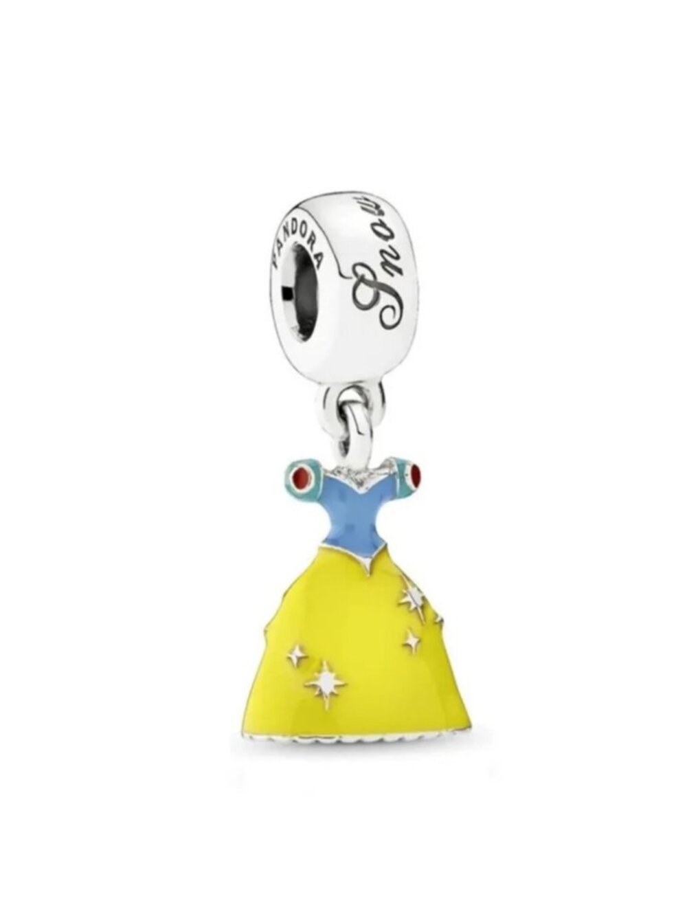 New Pandora Snow White Dress Dangle Charm